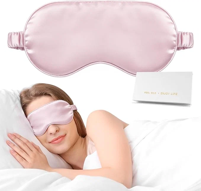 Advanced Silk Sleep Mask Eye Mask for Sleep Women Men Mulberry Sleeping Mask Green