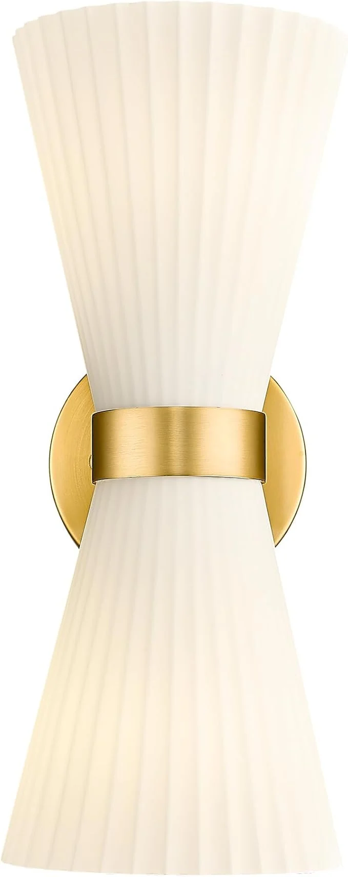 Soft Gold Sconce Wall Lighting HWH Single Wall Vanity Light Fixture Brushed Gold Fine Crafted