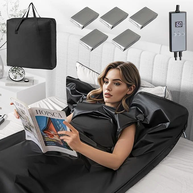 Elite COSTWAY Infrared Sauna Blanket Portable Full-Body Personal Sauna Optimized