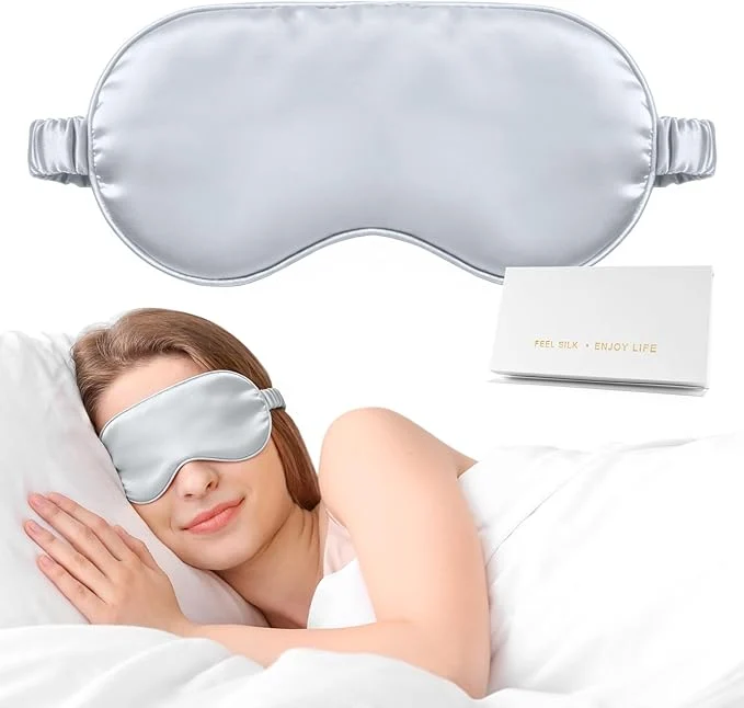 Easy-to-Use Silk Sleep Mask Eye Mask for Sleep Women Men Mulberry Sleeping Mask Soft