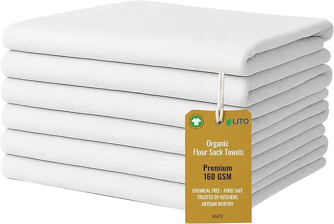 Exclusive Flour Sack Towels Tea Towel for Crafts Kitchen Dish Cotton Blank Towel for Trusted