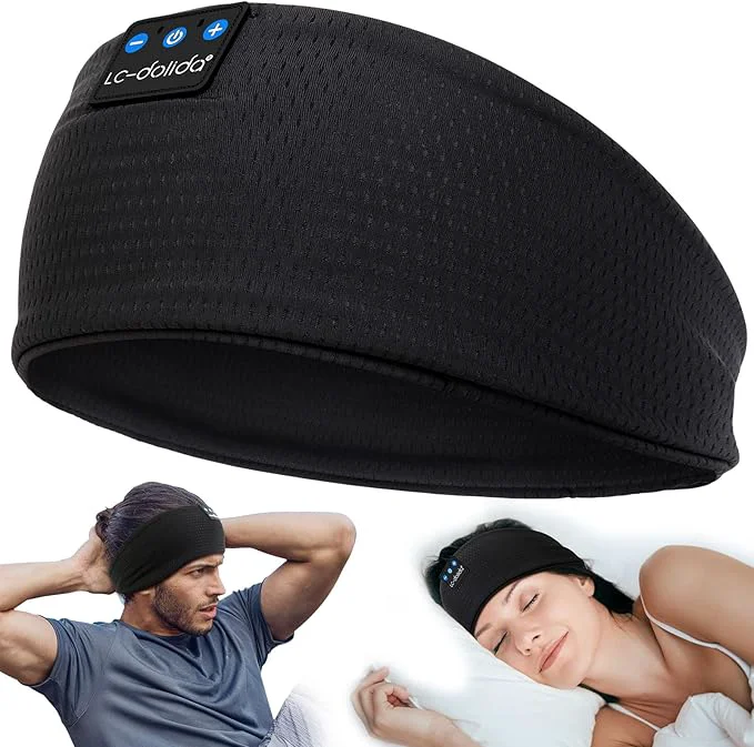 Selected LC-dolida Sleep Headphones Headband Bluetooth 5.4 Headband Earphones Wireless Exclusive