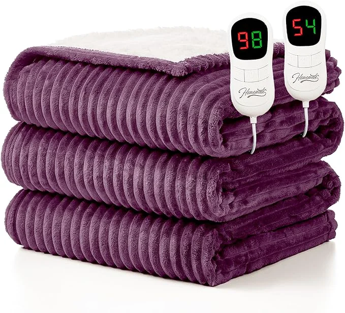 Healthy Homemate Electric Heated Blanket Queen Size Minimalist