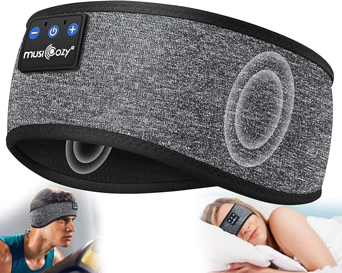 Recyclable MUSICOZY Bluetooth 5.4 Sleep Headphones Sports Headband Headphones Wireless Classic