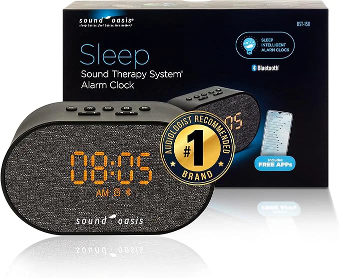 Easy-to-Use Sound Oasis® Bluetooth® Sleep Sound Therapy System® Alarm Clock User-Friendly