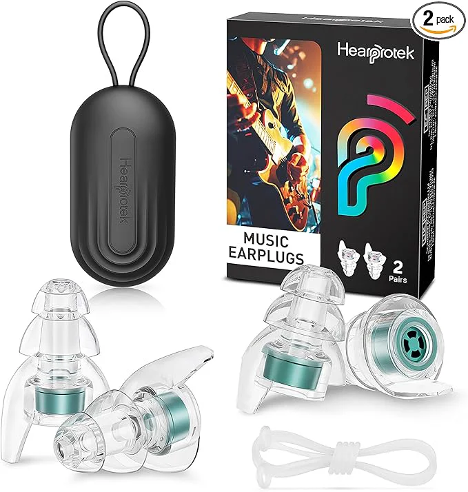 High Fidelity Concert Ear Plugs–23dB Noise Reduction Reusable Hearing Fine