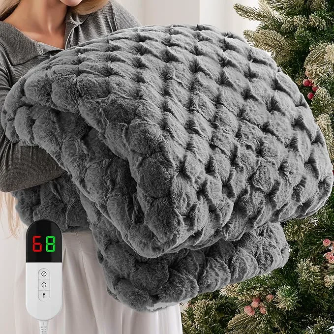 Lightweight Homemate Electric Heated Throw Blanket Responsible