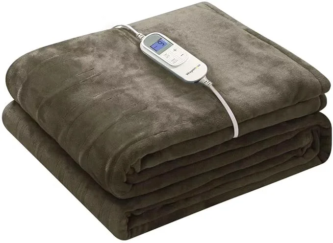 World-Class Wapaneus Foot Pocket Heated Blanket Electric Throw Recyclable