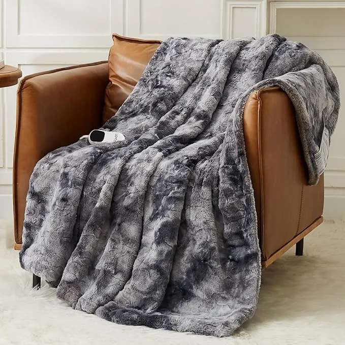 Convenient Homemate Electric Heated Blanket Twin Size Traditional