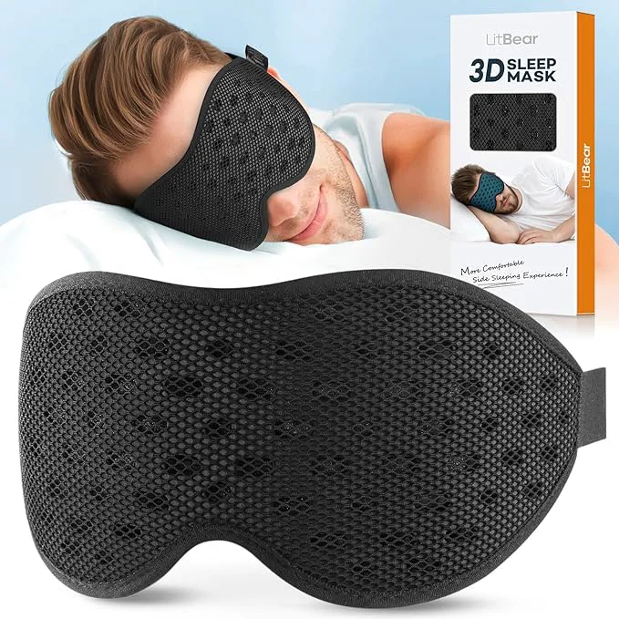 Healthy LitBear Breathable Sleep Mask 3D Eye Mask Sleep Durable