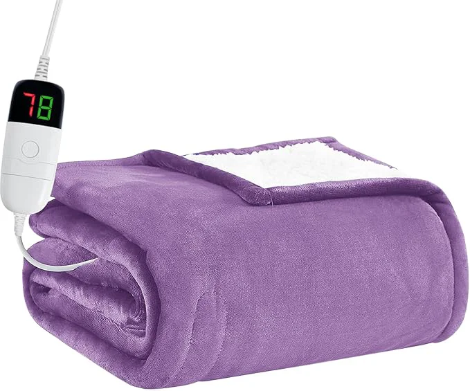 Premium BOMOVA Heated Electric Throw Blanket Prestigious