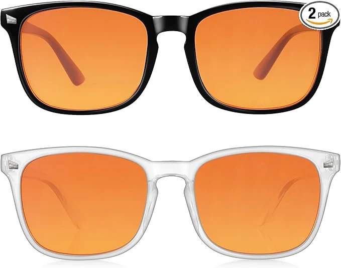 Comfortable 2 Packs Professional Sleep Glasses Durable