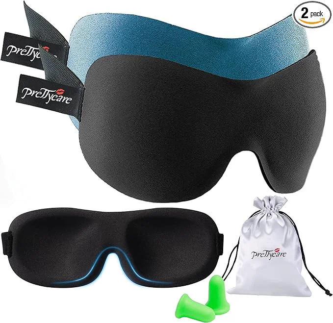 Specialty PrettyCare 3D Sleep Mask 2 Pack Eye Mask Flexible