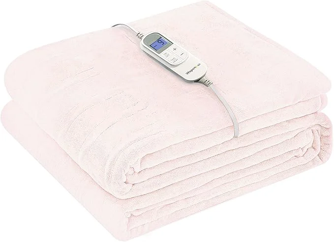 Healthy Wapaneus Foot Pocket Heated Blanket Electric Throw Next-Generation