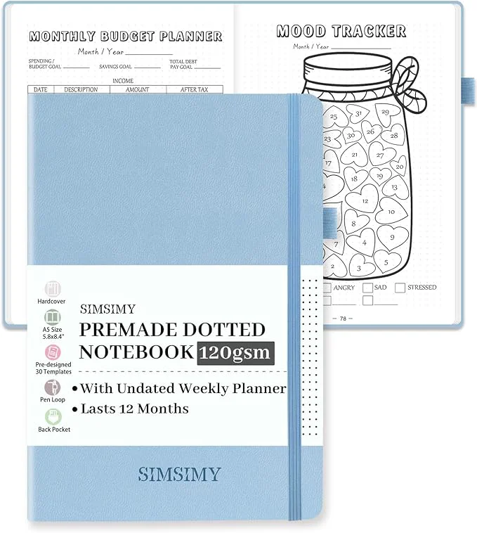 Elite Premade Dotted Journal Notebook Relaxed