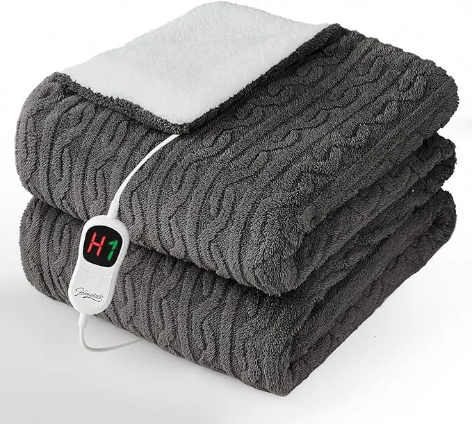 Contemporary Homemate Electric Heated Blanket Twin Size Casual