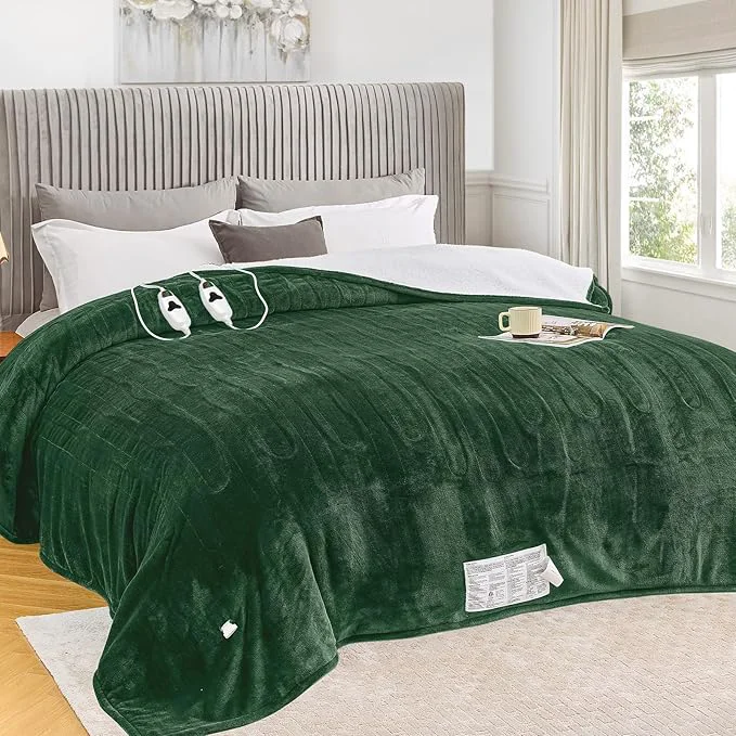Carefully Designed greenoak Heated Blanket Electric King Size 100 X90 Dual Control Heating Trusted