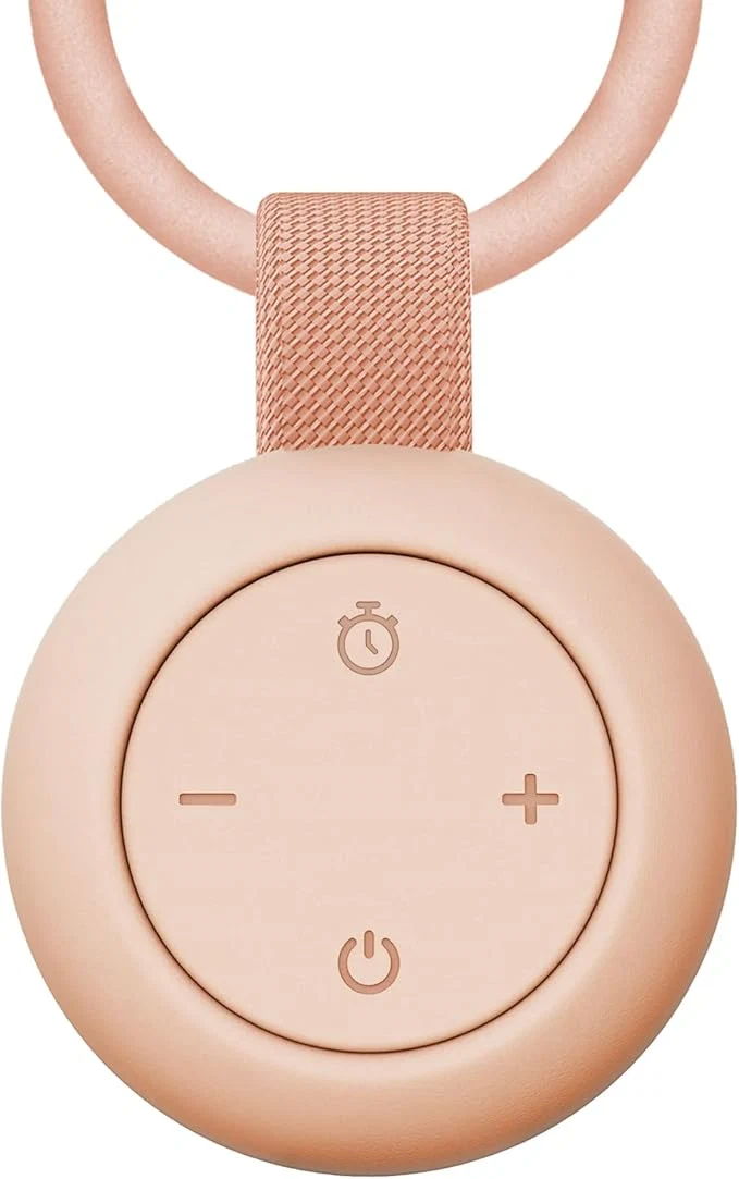 Outstanding Portable Baby Sound Machine 15 Hours Battery Life Clips on Baby Stroller.Peach Green