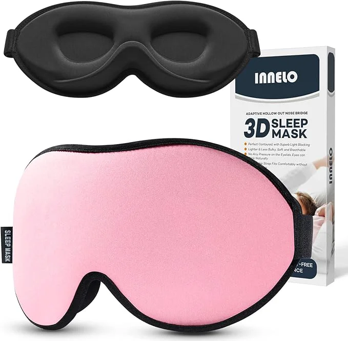 Verified INNELO Sleep Mask for Side Sleeper Eye Mask Sleeping Women Men Light Prestigious