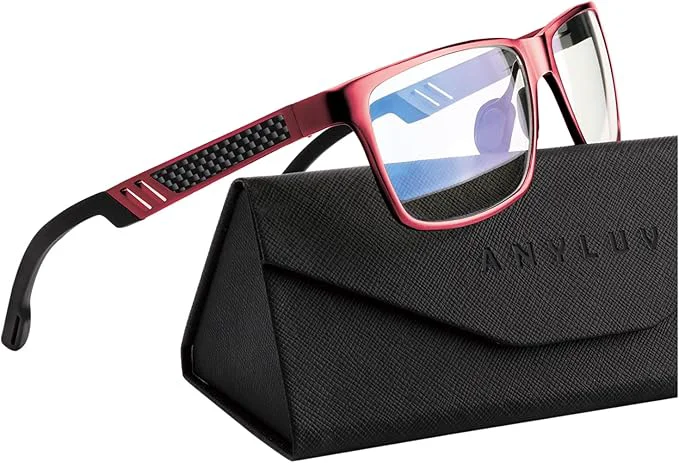 High-End ANYLUV Blue Light Blocking Glasses Men Computer Gaming Glasses Lightweight High-Grade
