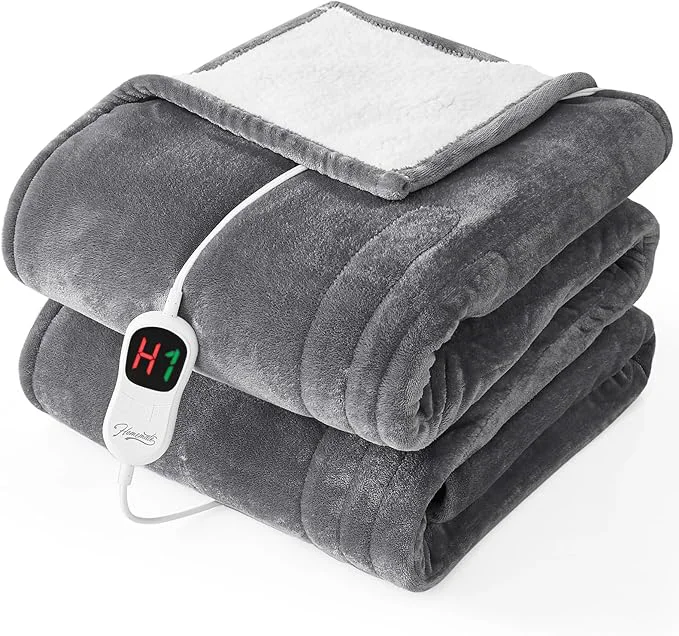 Flexible Homemate Electric Heated Blanket Full Size Solid