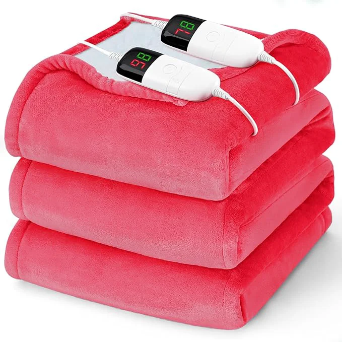 Fast Heated Electric Blanket Queen Size Solid