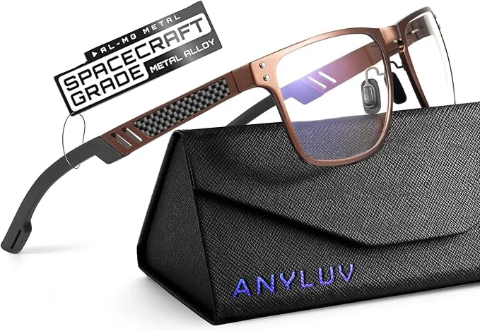 Convenient ANYLUV Blue Light Blocking Glasses Men Computer Gaming Glasses Lightweight Superior