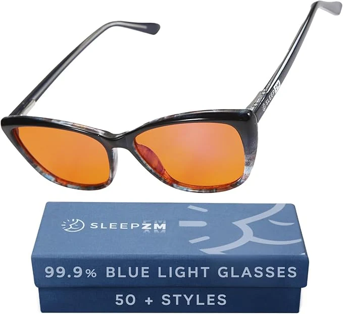 Innovative Sleep ZM Blue Light Blocking Light Sensitivity Glasses Natural