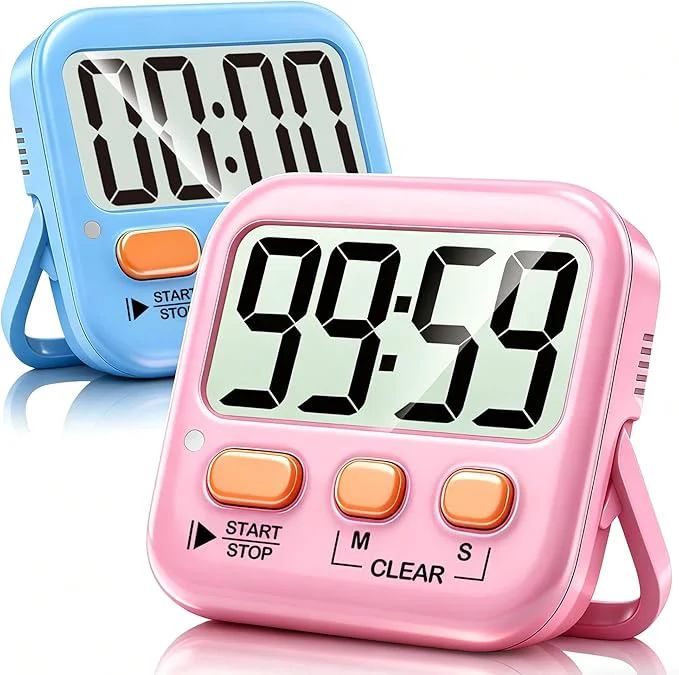 High-Quality Antonki 2 Pack Digital Timer for Kids Magnetic Countdown Kitchen Timers for Verified
