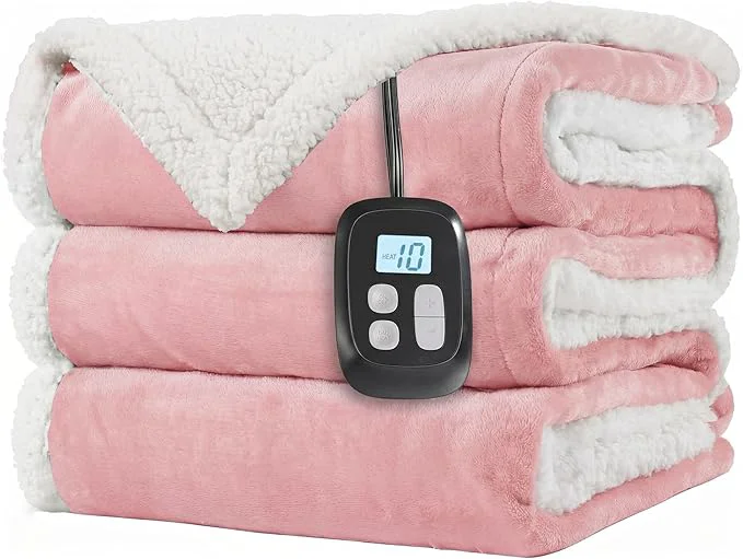 Relaxed LaffyLo Electric Heated Blanket Full Size 72 x 84 Fast Heating Blanket Specialty
