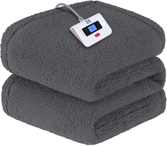 Responsible SEALY Electric Blanket Twin Size Soft Sherpa Heated Blanket Single Control Reliable