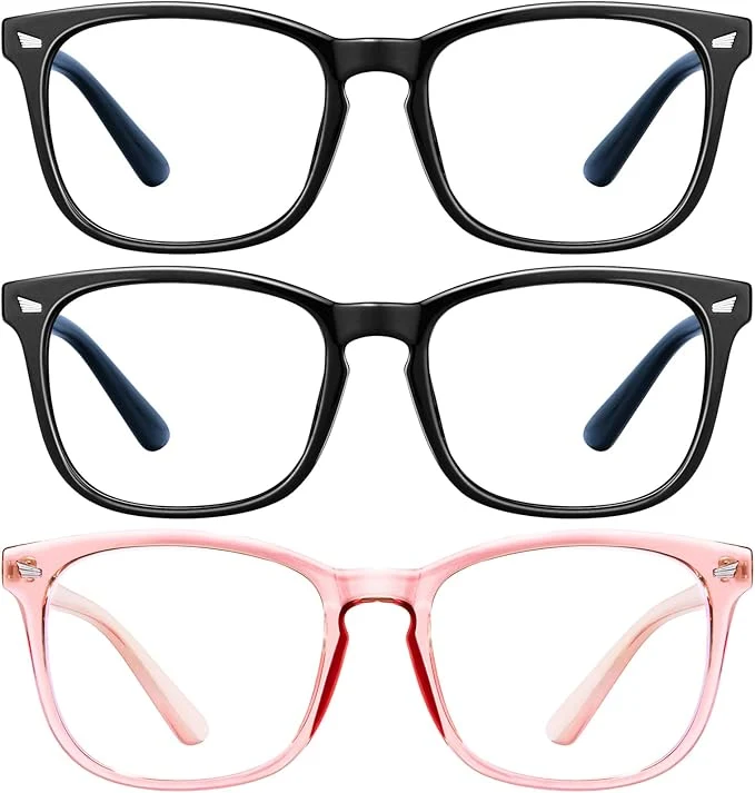 Optimized hunsquer Blue Light Glasses for Woman Men Computer Blue Light Glasses Long-Lasting
