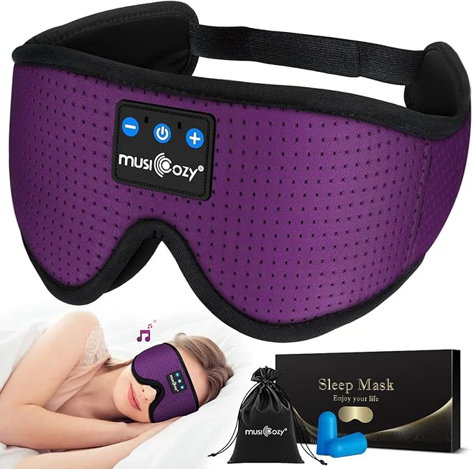 Original MUSICOZY 3D Bluetooth 5.4 Sleep Headphones Breathable Wireless Music Eye Mask Efficient