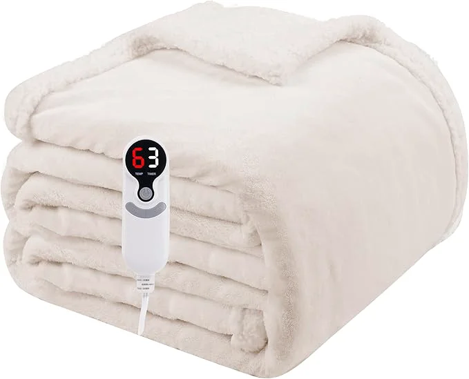 Trusted Electric Heated Blanket Full Size 72 x84 Soft Flannel Optimized