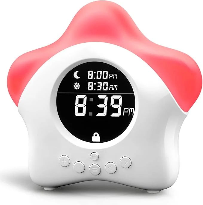 Versatile Stay-in-Bed Clock for Kids High-Grade