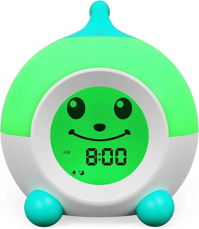 Healthy iHoo Ok to Wake Kids Alarm Clock Toddler Sleep Training Clock Practical