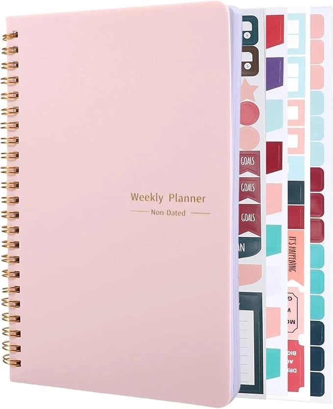Practical Undated Weekly Planner with Habit Tracker 52 Weeks To Do List Notebook A5 Responsible