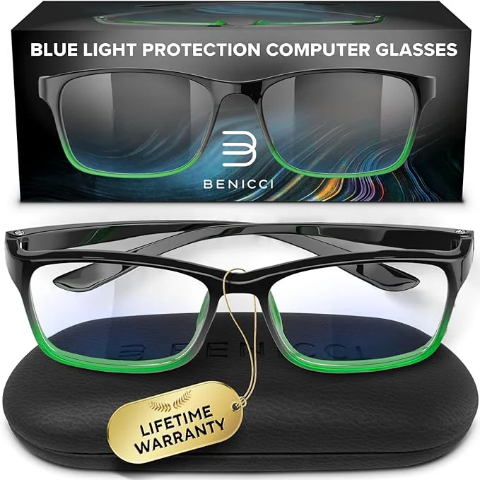 Premium Material Stylish Blue Light Blocking Glasses Natural