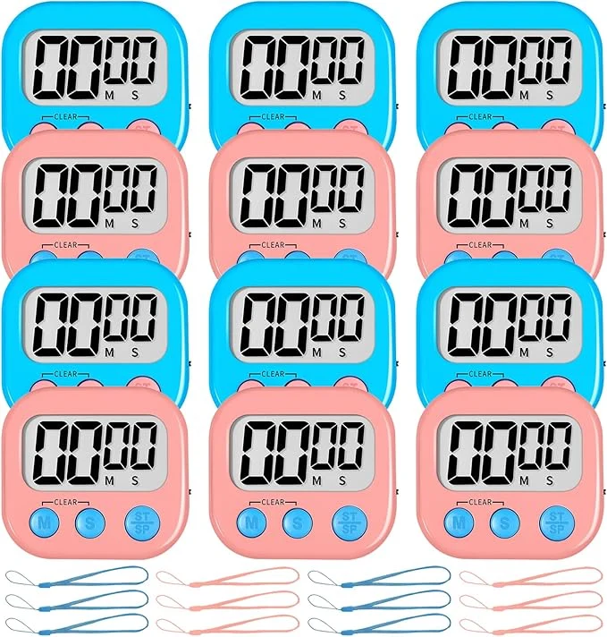 Safe ZILLEEN Classroom Timer for Kids Teachers 12 Pack Digital Timers Top-Quality