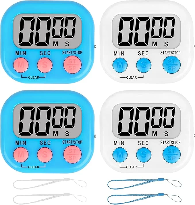 Premium Material ZILLEEN Classroom Timer for Kids Teachers 4 Pack Digital Timers Contemporary