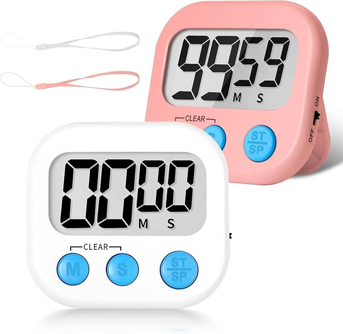 Fine Crafted ZILLEEN Classroom Timer for Kids Teachers 2 Pack Digital Timers Natural