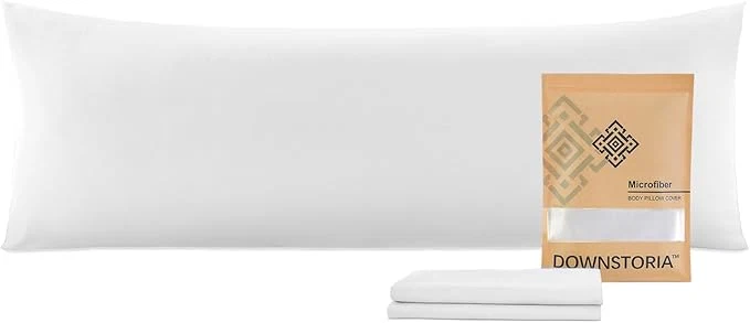 High-Performance DOWNSTORIA Body Pillow Cover Ultra Soft Microfiber Long Pillowcase Envelope Superior