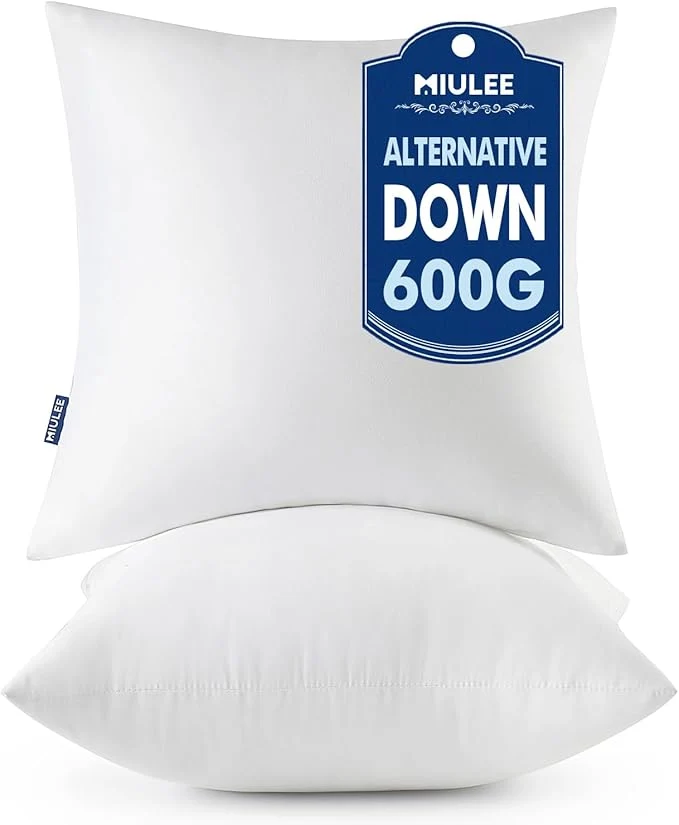 Comfortable MIULEE Throw Pillows Inserts Responsible