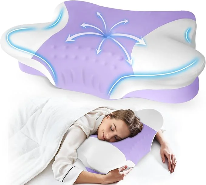 Proven Cervical Neck Pillows with Memory Foam Environmentally Friendly