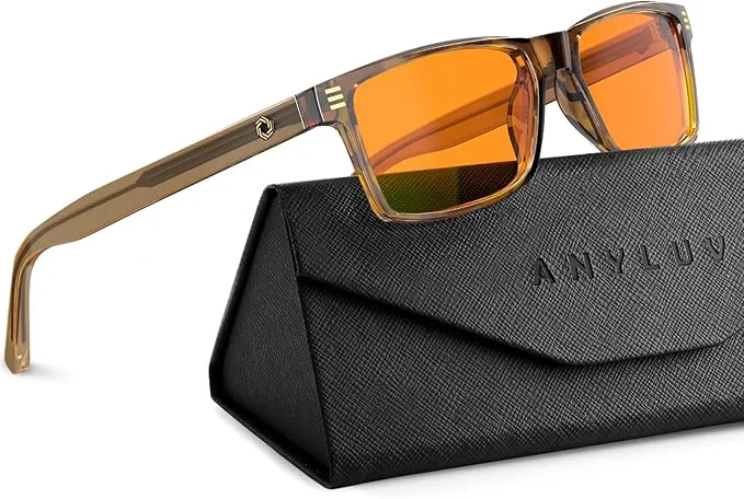 Exclusive ANYLUV Blue Light Glasses Men Woman Eye Strain Relief Eye Protection Fast