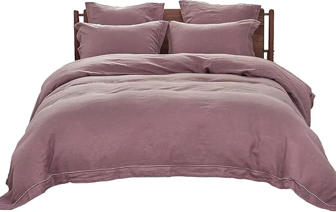Organic Simple Opulence Washed Linen Duvet Cover High-Quality