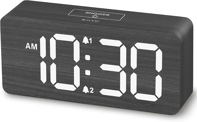 Quality uscce Wooden Digital Alarm Clocks Solid