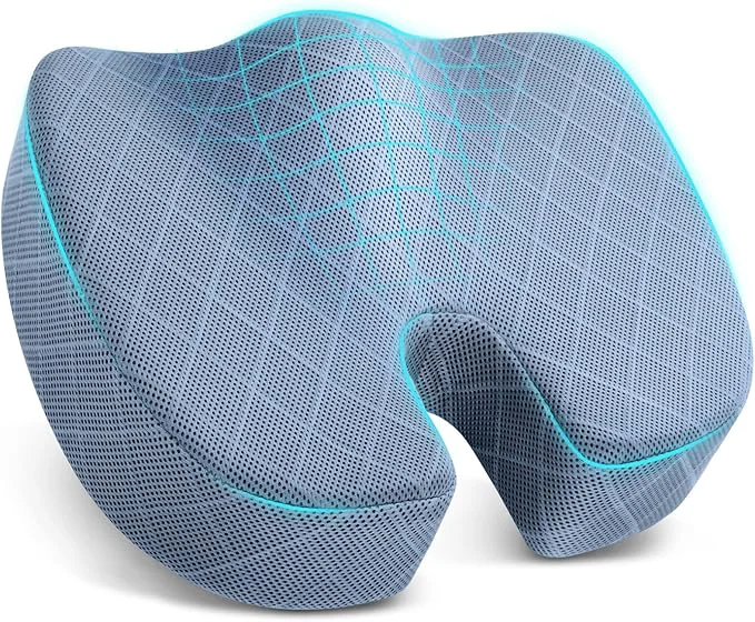 Stylish TushGuard Office Car Seat Cushion Non-Slip Sciatica Back Coccyx Tailbone Refined