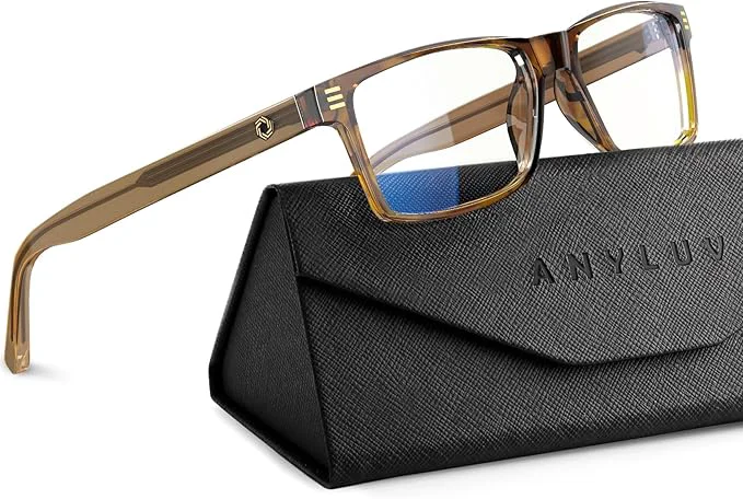 Premium Material ANYLUV Blue Light Glasses Men Woman Eye Strain Relief Eye Protection Optimized