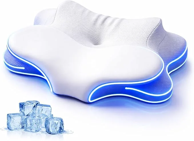 Professional Cervical Pillow for Neck Pain Relief Ergonomic Dual-Height Memory Foam Pillow Specialty